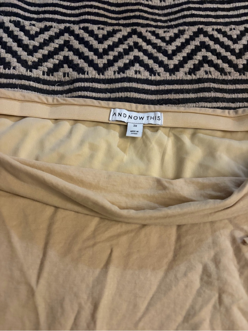 And now this Beige Tie-Detail faux Wrap Mini Skirt - Picture 4 of 5
